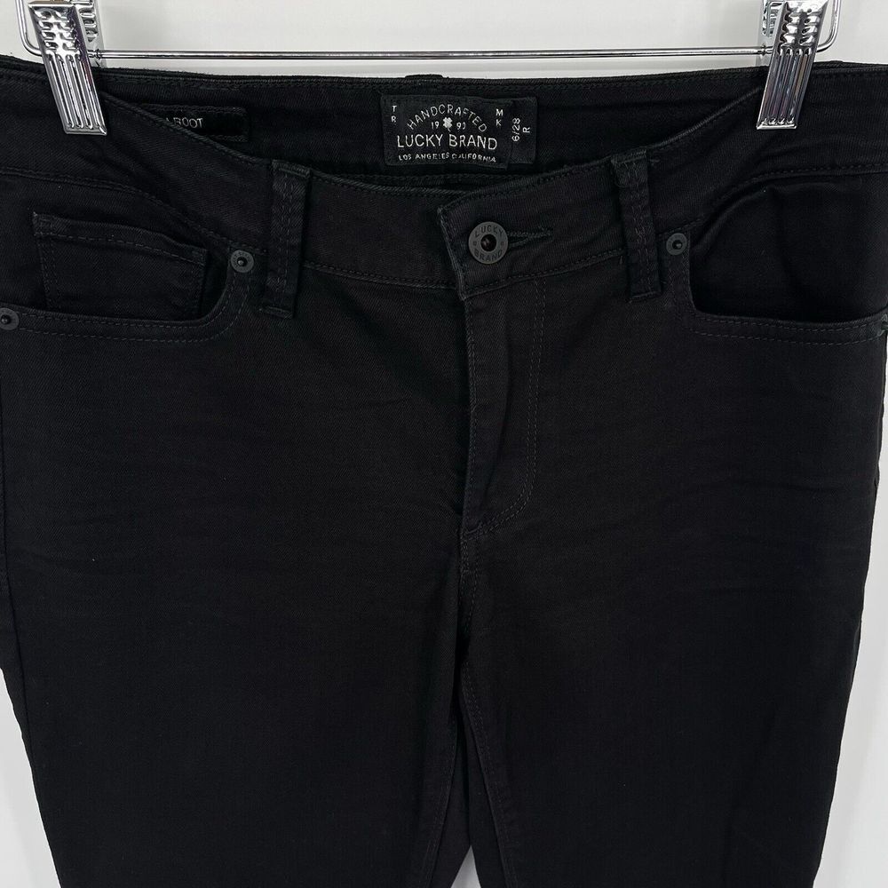 Lucky‎ Brand Women's 6/28R Dark Wash Shasha Boot Denim Jeans Black. - Picture 4 of 9